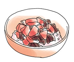 トマト牛丼